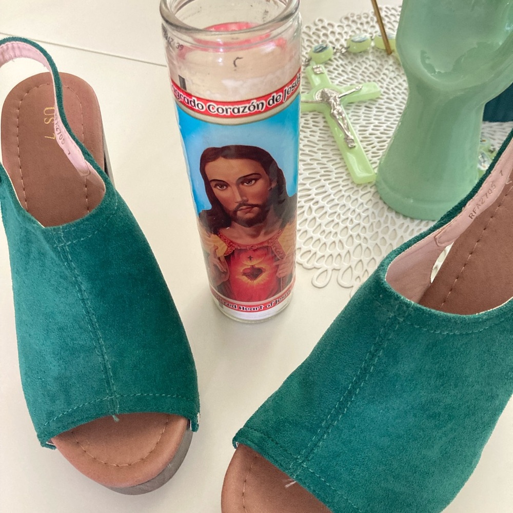 U.S. Polo Assn. Green Wedge Shoes